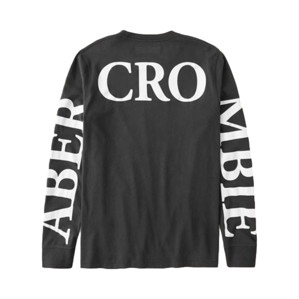 Abercrombie Fitch 背部大号Logo长袖T恤 男女同款 308201-1