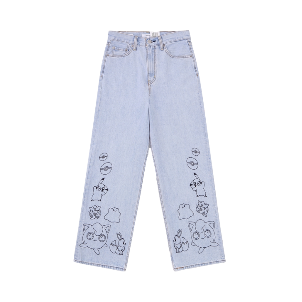 Levi's x Pokémon 女装 联名系列直筒牛仔裤 26872-0009