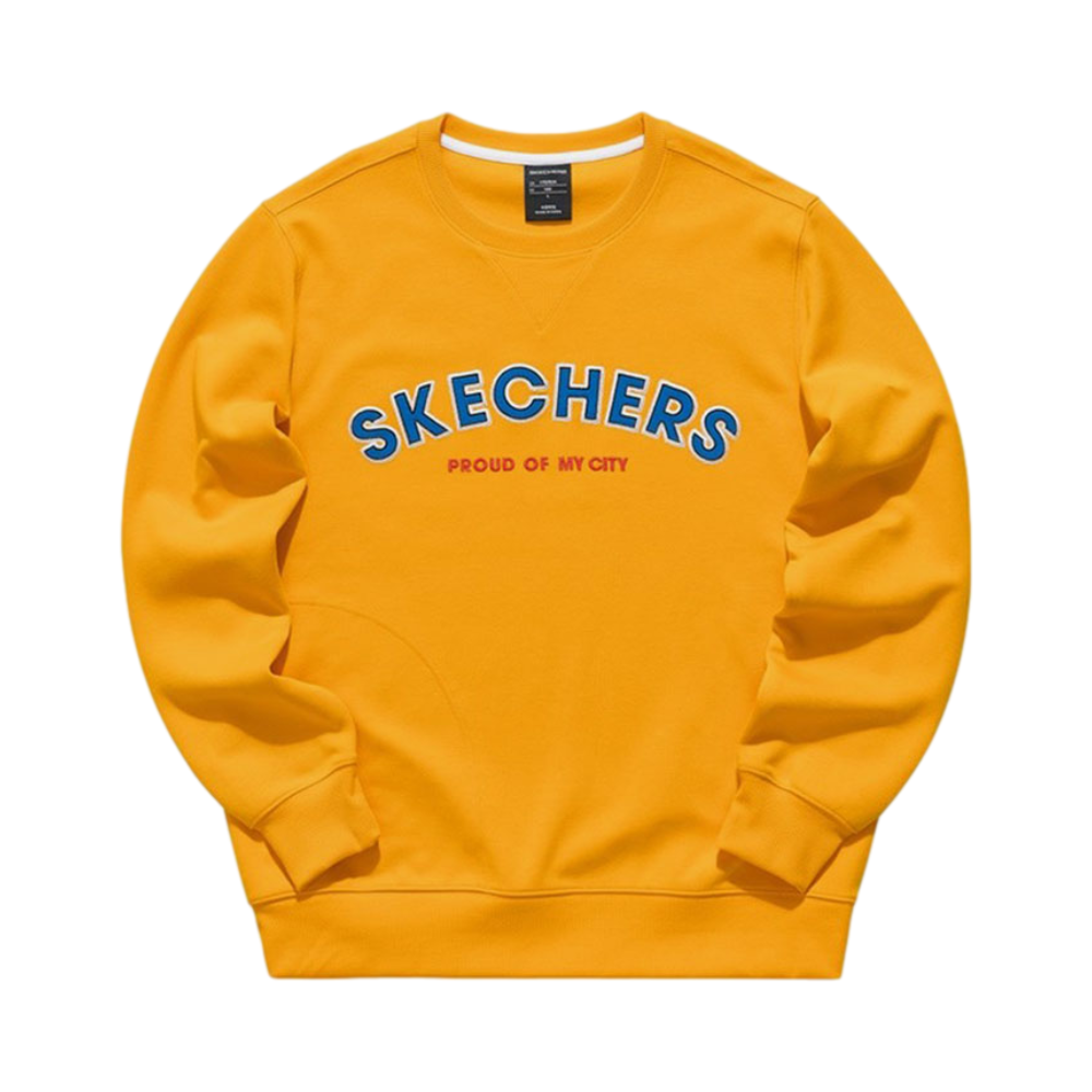 Skechers 套头衫春新款休闲运动圆领卫衣 男女同款 L121M007