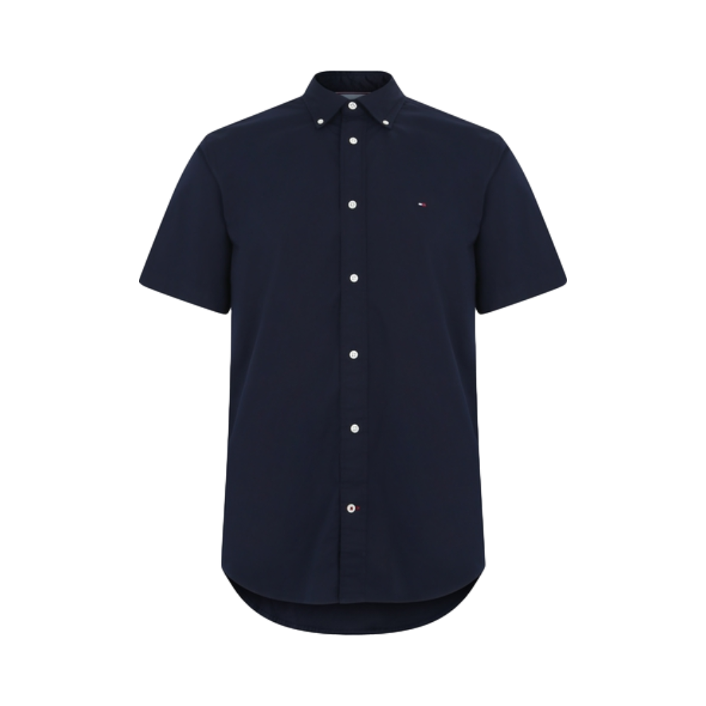 Tommy Hilfiger 绣标短袖衬衫 男女同款 MW0MW18405