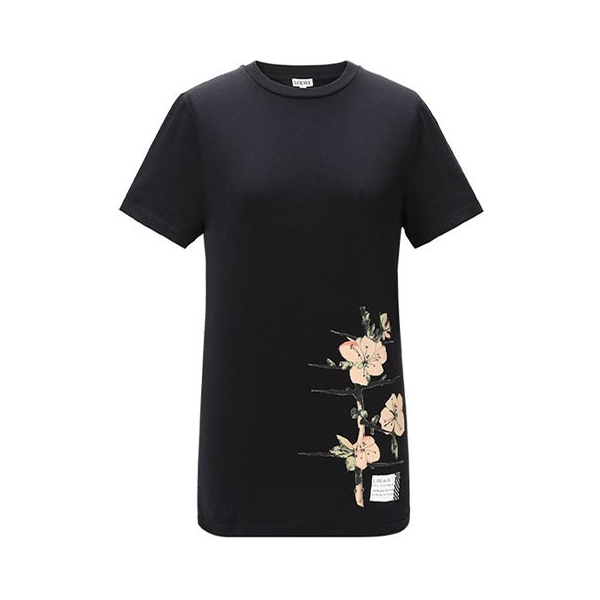 LOEWE/罗意威 花卉印花圆领短袖T恤 男女同款 H6199470CR-1100