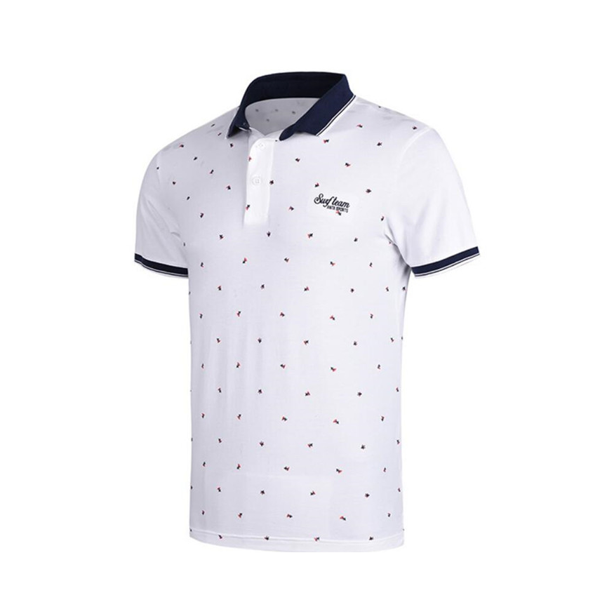 Anta 翻领透气条纹运动短袖POLO衫 男女同款 15628115