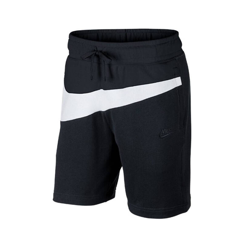 Nike 大钩子松紧腰系带抽绳拼接运动短裤 AR3162