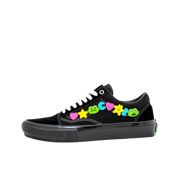推荐商品：Vans/范斯 Old Skool 滑板鞋 板鞋 轻便防滑复古舒适经典 黑色/彩色青蛙