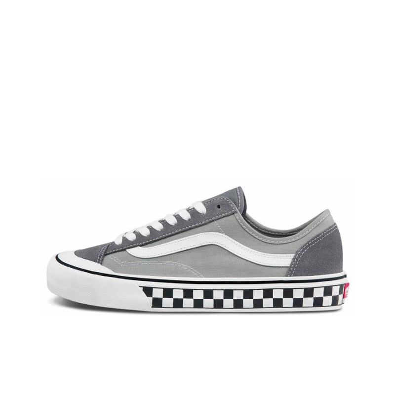 推荐商品：Vans/范斯 Style 36 滑板鞋 板鞋 舒适轻便防滑耐磨复古百搭帆布拼接防水运动 SF/灰白/棋盘格