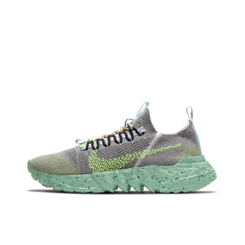 推荐商品：Nike Space Hippie 01 跑鞋 缓震耐磨防滑软底轻便透气运动包裹性 Healing Jade 灰绿