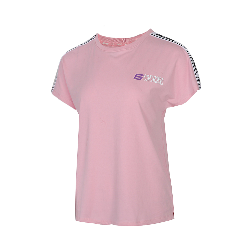 Skechers 女装 宽松透气运动上衣休闲短袖T恤 L220W015