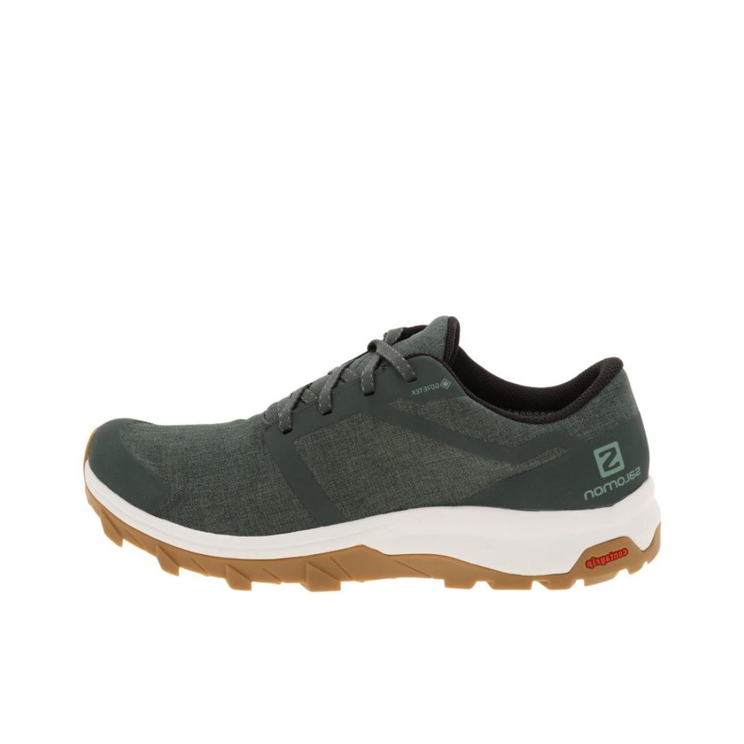 推荐商品：Salomon/萨洛蒙 Outbound GTX 耐磨 防水 织物网布 户外鞋 徒步鞋 都市灰