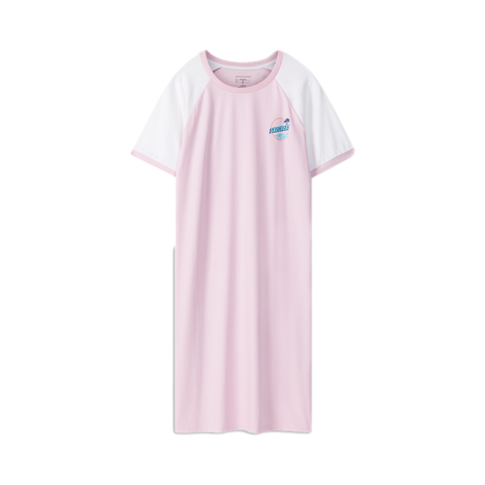 Skechers 女装 针织时尚拼色运动连衣裙 SMLC219W027