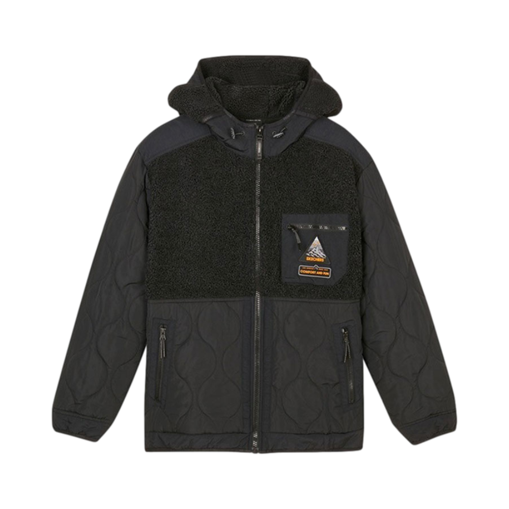 Skechers 加绒保暖连帽开衫外套 男女同款 L420M082