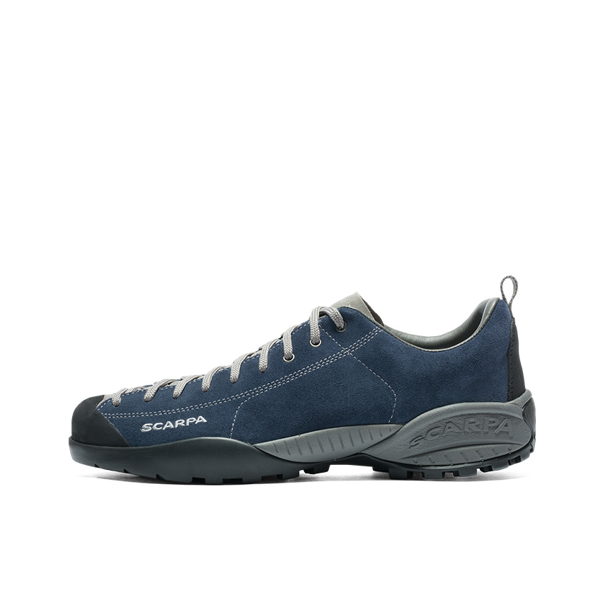 推荐商品：Scarpa/思卡帕 MOJITO BIO 轻便透气 防水 防滑耐磨 减震 圆头 运动休闲 户外鞋 徒步鞋 夜幕蓝