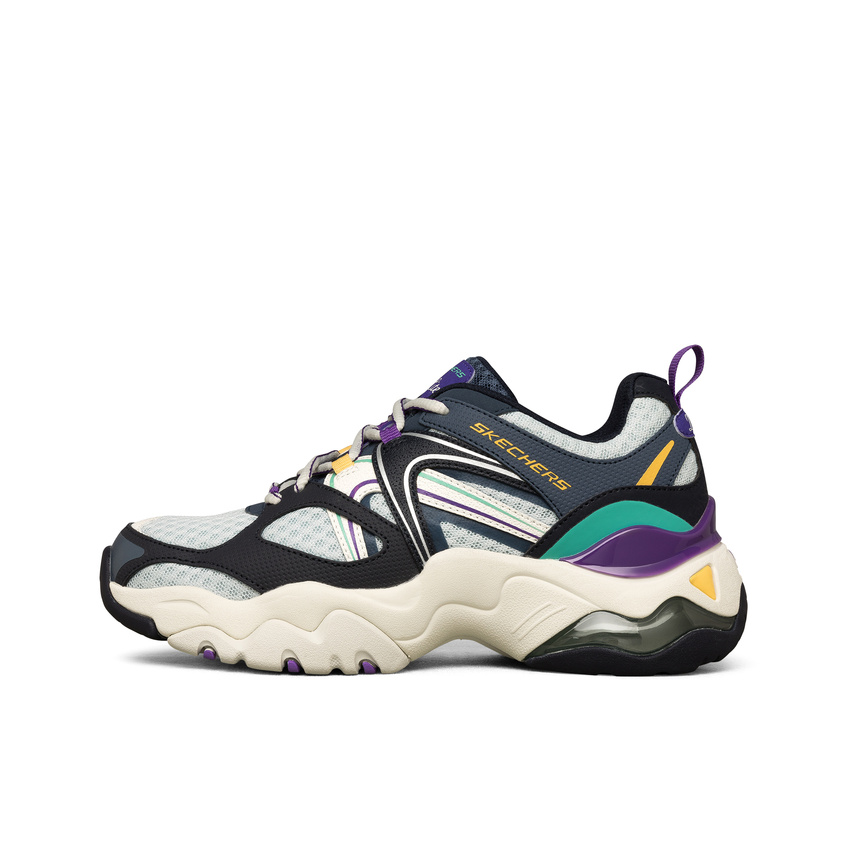 推荐商品：Skechers/斯凯奇  D'Lites 3.0  老爹鞋 熊猫鞋 复古厚底增高支撑 黑色/灰色/紫色