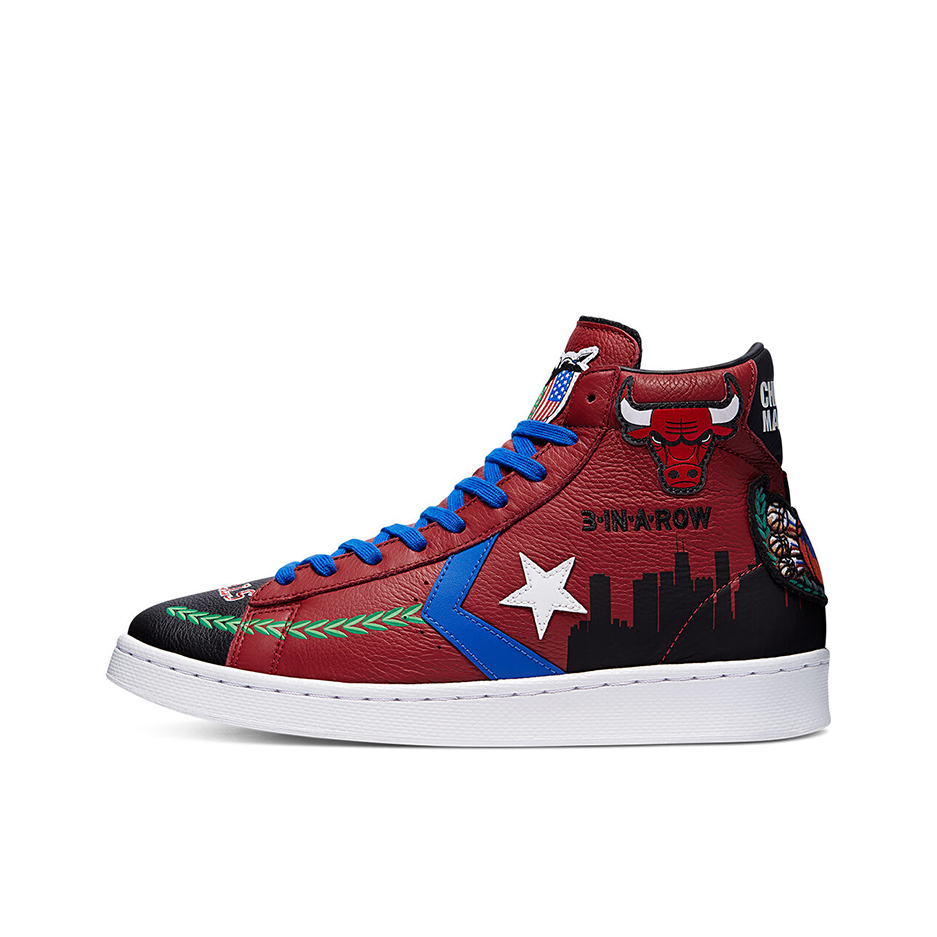 推荐商品：Converse/匡威 Pro Leather 复古 经典 防滑耐磨 运动 减震 板鞋 Chinatown Market联名/黑色/红色