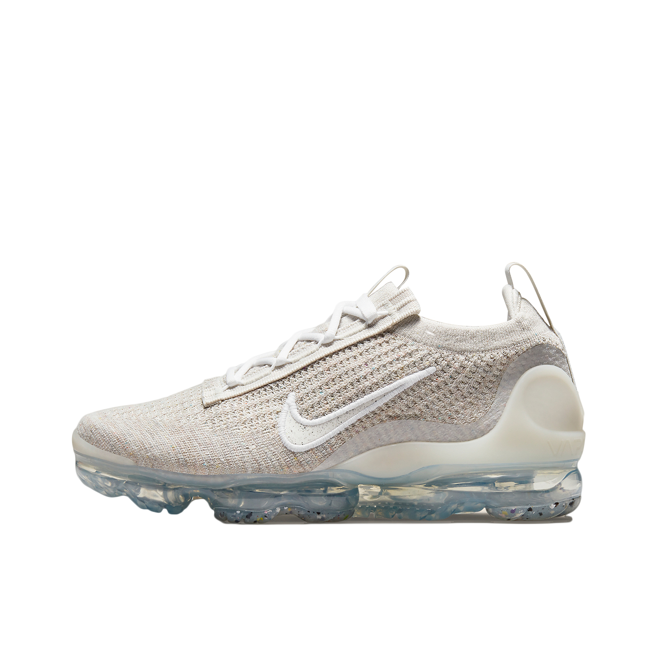 推荐商品：Nike Vapormax Flyknit 2021 跑鞋 全掌气垫减震回弹防滑耐磨舒适透气织物休闲运动 Oatmeal 燕麦皮/棕褐