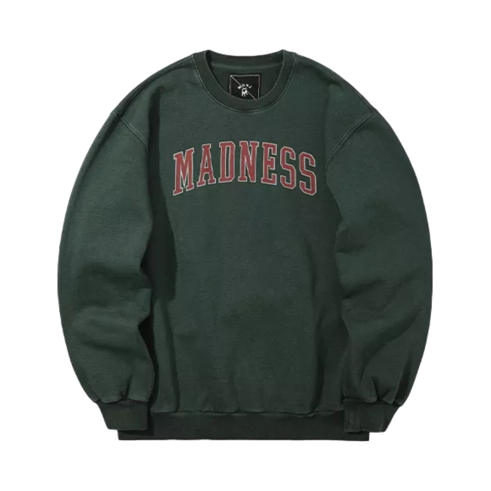 MADNESS 洗水圆领卫衣 - 男女同款 TM-SW-WSH-D001_GRN