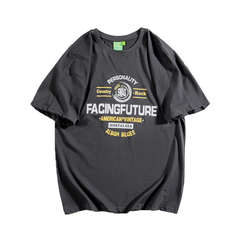 马切达 简约印花短袖T恤 男女同款 20210221WT1