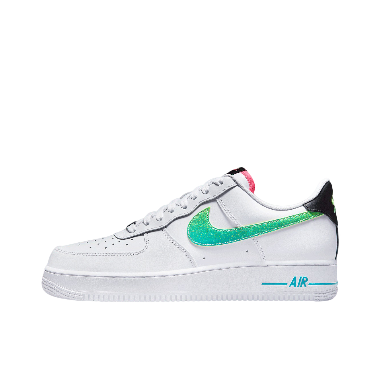 推荐商品：Nike Air Force 1 空军一号 板鞋 轻便舒适百搭耐磨防滑复古 低帮/白色/黑色/绿色渐变