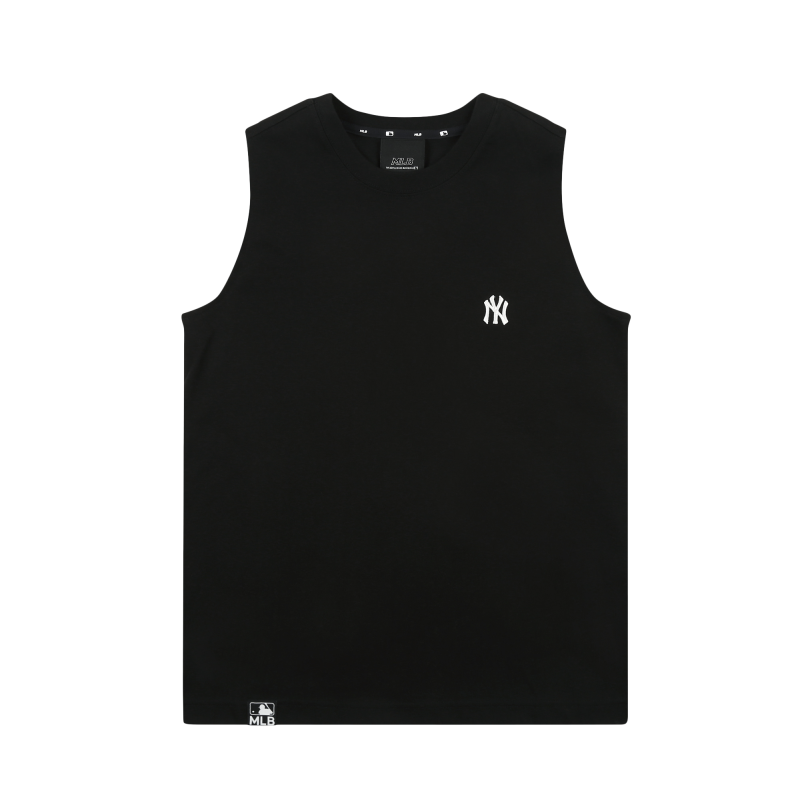 MLB NY小标纯色徽标圆领健身无袖背心 男女同款 31TK01131