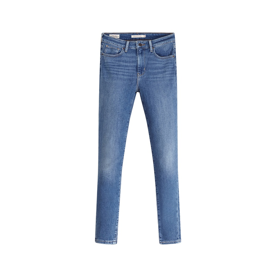 Levi's 高腰直筒窄脚修身紧身提臀小脚小个子加绒加厚水洗牛仔长裤 18882-0422