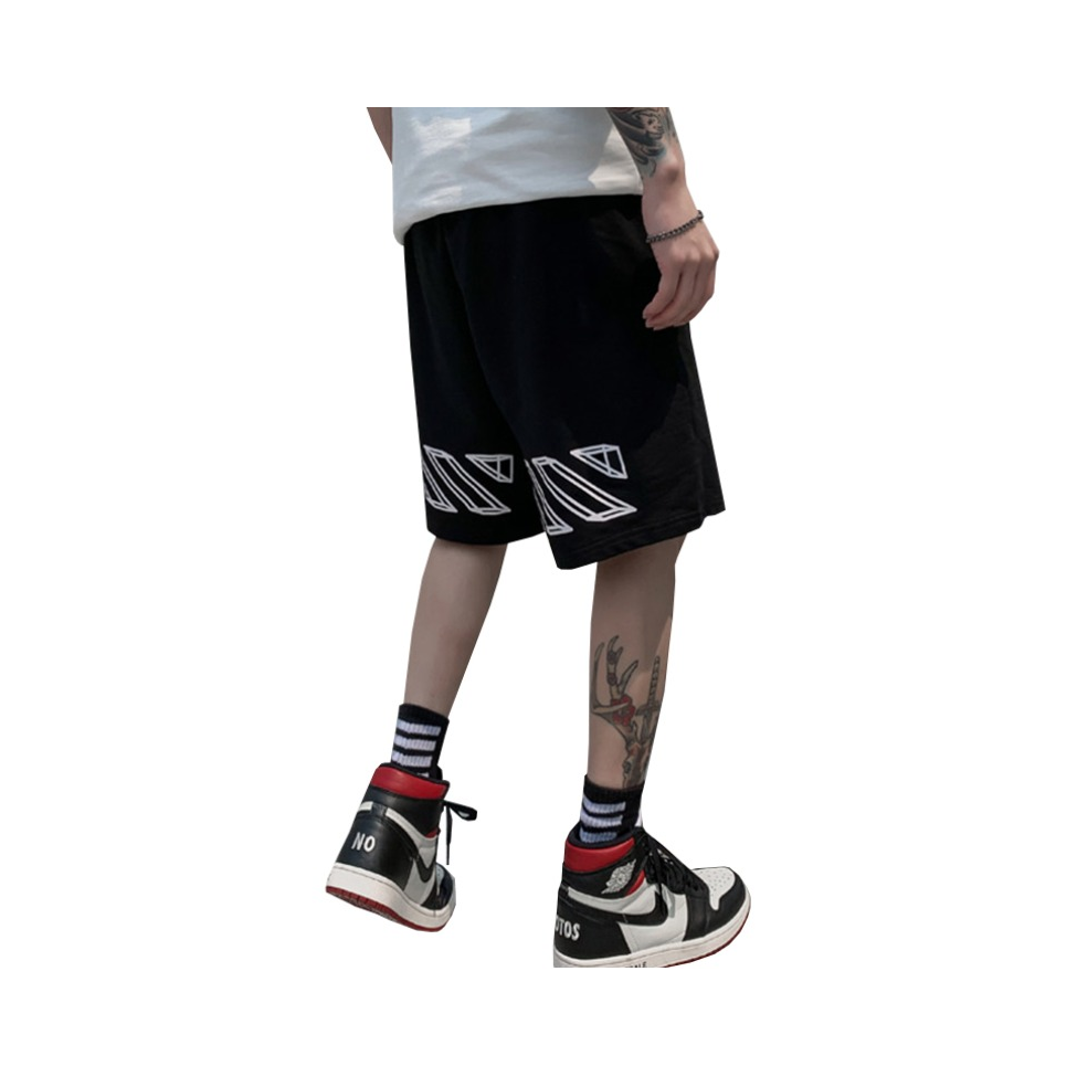 HEYBIG 嘻哈涂鸦休闲外穿短裤 HZZ145052CYHX