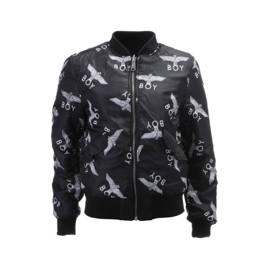 Boy London 潮牌鹰标印花棒球夹克 男女同款 BOY MA1 JACKET