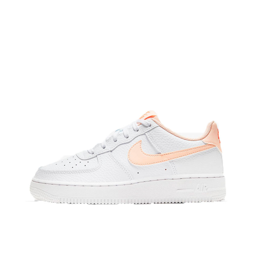 推荐商品：Nike Air Force 1 空军一号 板鞋 轻便舒适百搭耐磨防滑复古 低帮/GS/白/淡橙