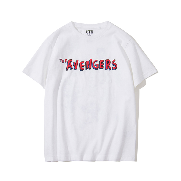 UNIQLO/优衣库 MARVEL漫威字母印花情侣短袖T恤 男女同款 418307
