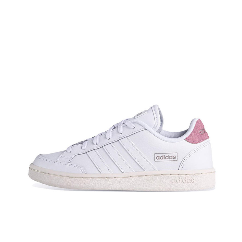 推荐商品：adidas NEO Grand Court SE 板鞋 防滑耐磨轻便透气舒适复古休闲 白色/粉色