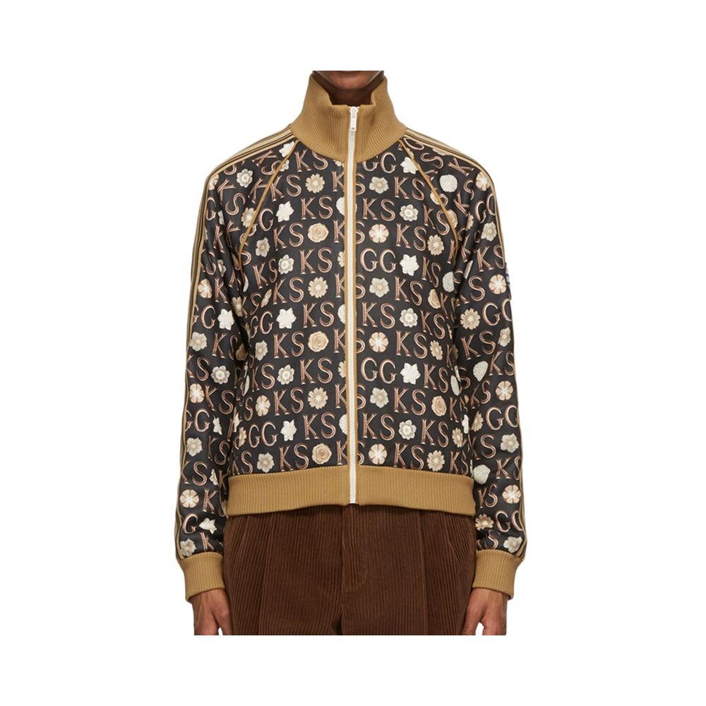 Gucci/古驰 侧边条纹满印拉链长袖夹克