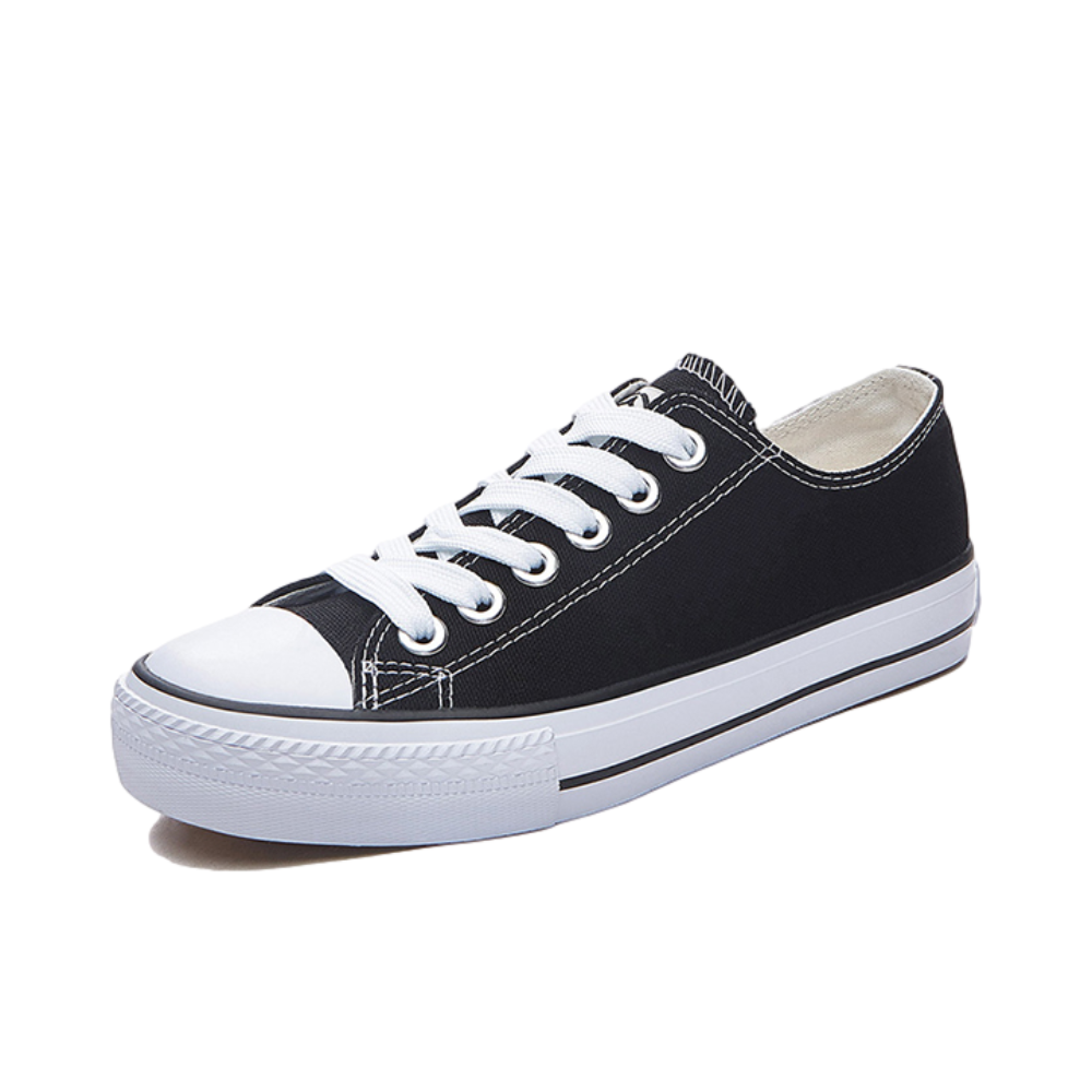 推荐商品：人本 潮流经典 舒适轻便 百搭 帆布鞋 213450209 黑色