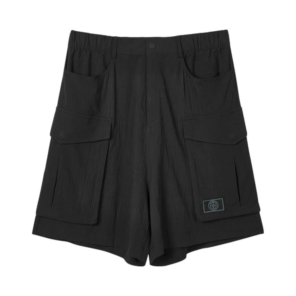 Skechers 中腰弹力舒适梭织直筒短裤潮 L221W151