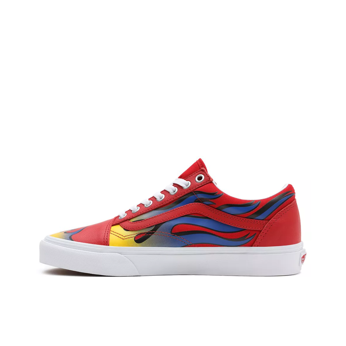 推荐商品：Vans/范斯 Old Skool 滑板鞋 板鞋 轻便防滑复古舒适经典 蓝色/红色/黄色/火焰