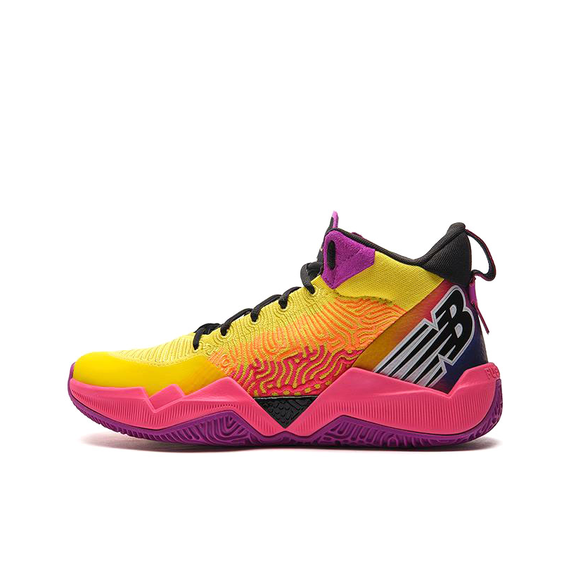 推荐商品：New Balance 2WXY 1 篮球鞋 复古潮流防滑耐磨实战合成革织物 Dejounte Murray联名/黄色/橘色