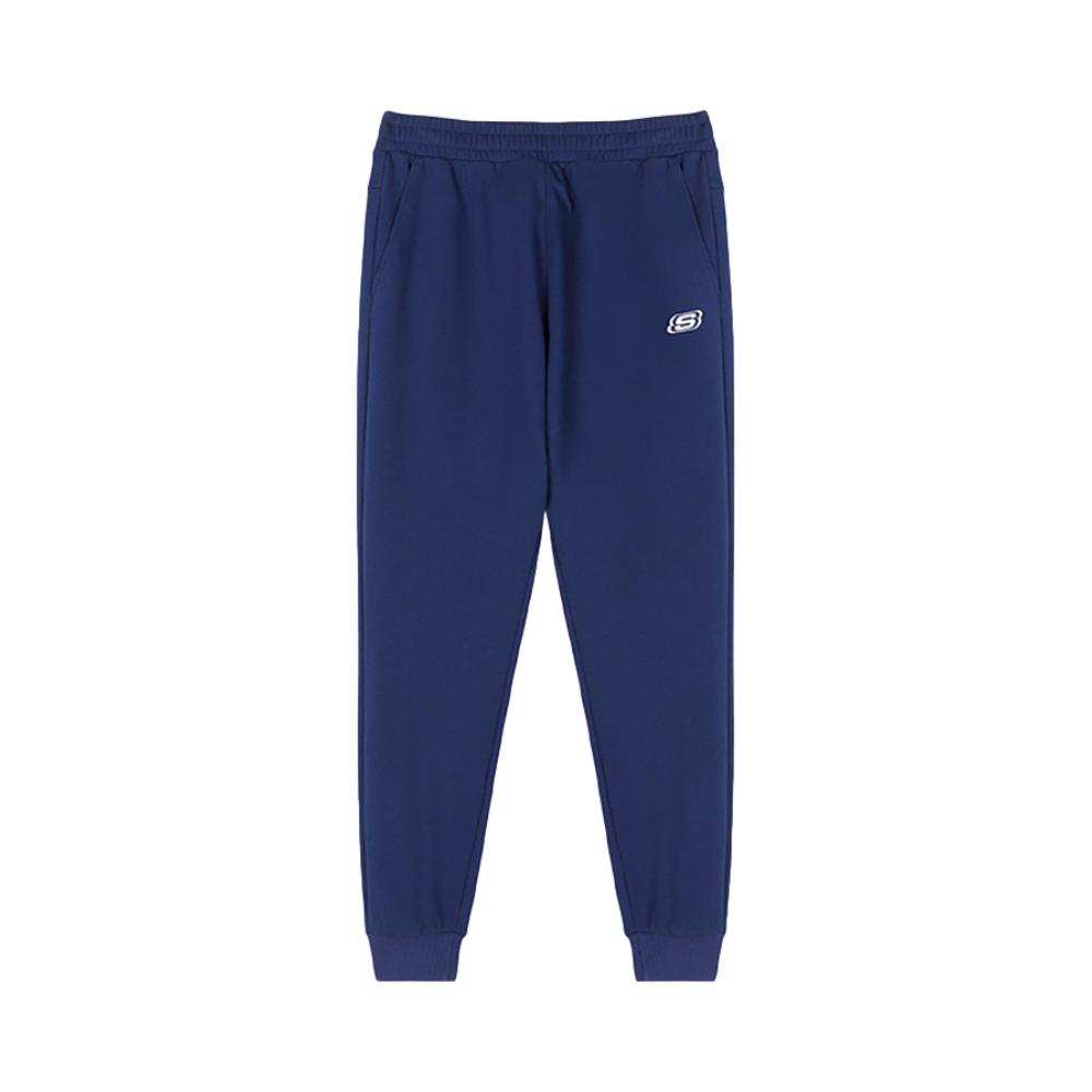 Skechers 锻炼松紧束脚针织运动休闲长裤 男女同款 L221M240