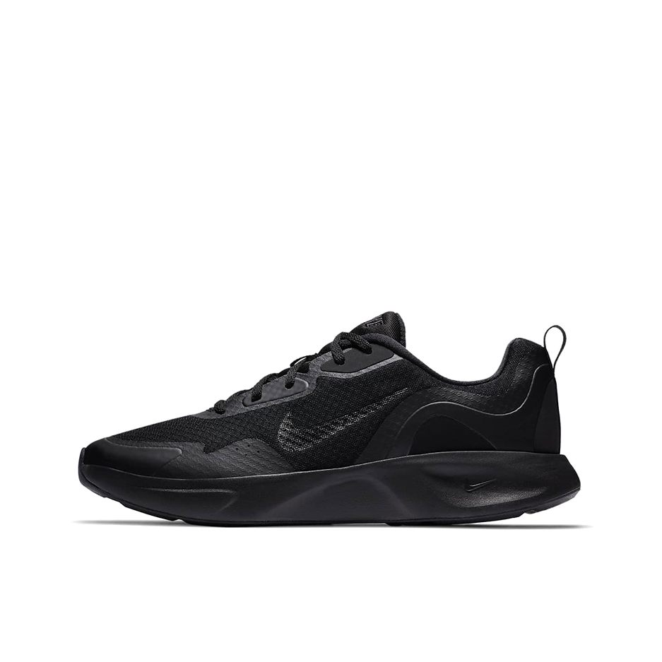 推荐商品：Nike Wearallday 跑鞋 缓震抓地回弹舒适轻便耐磨网面透气织物合成革复古 纯黑