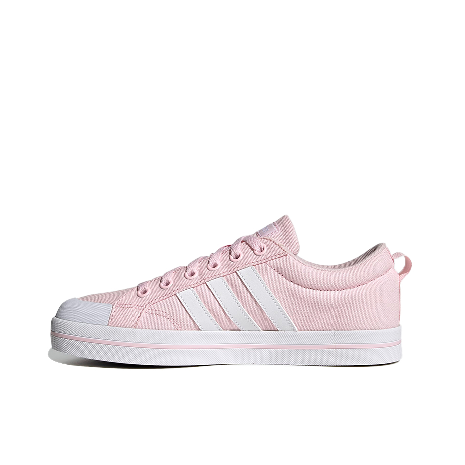 推荐商品：adidas neo Bravad 板鞋 耐磨复古休闲运动舒适透气防滑轻便 粉/白