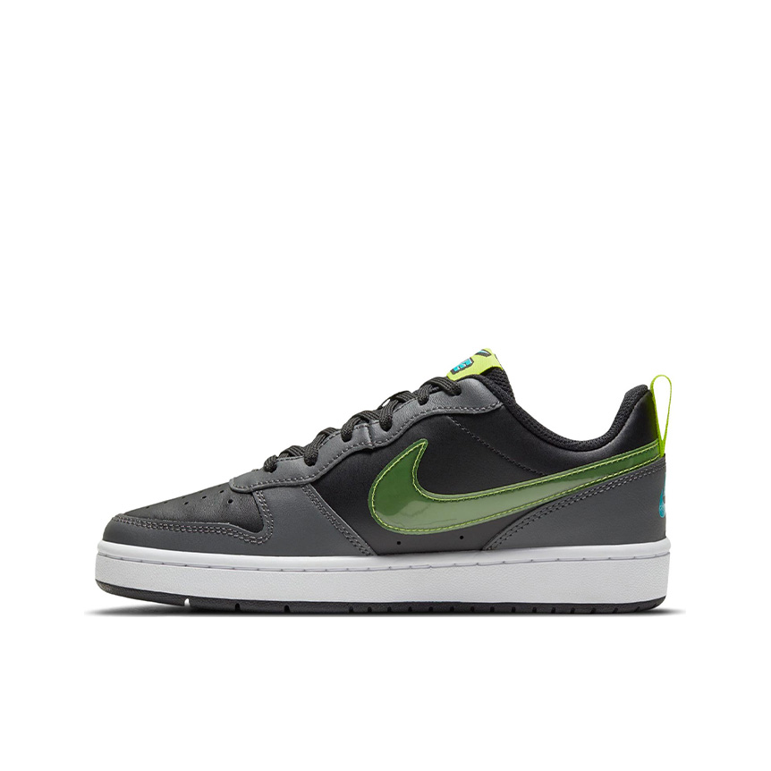 推荐商品：Nike Court Borough 2 板鞋 复古时尚支撑舒适百搭轻便防滑 GS/灰/绿