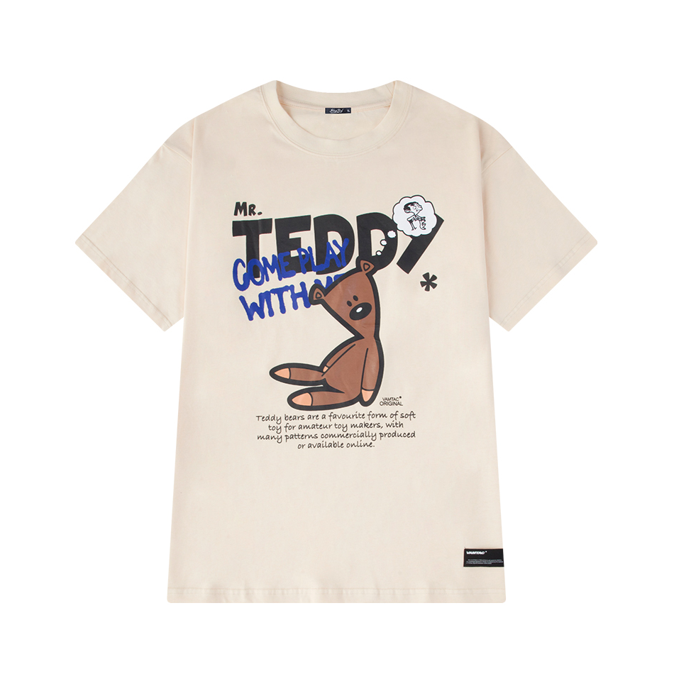 HEYBIG 新款宽松休闲ins短袖t恤 男女同款 CJH370026CYHJ