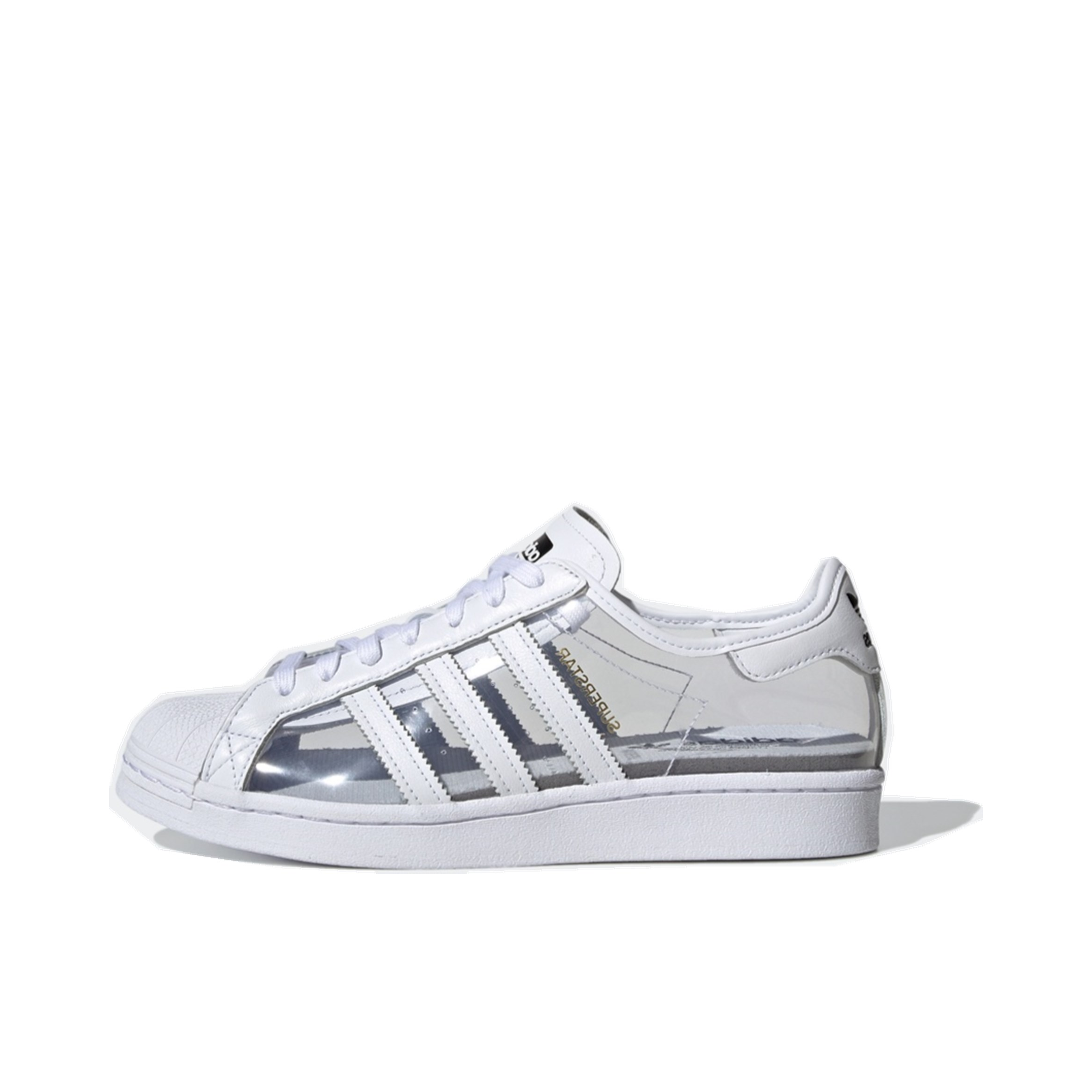 推荐商品：【宋雨琦同款】 adidas Originals Superstar 板鞋 轻便贝壳头薄底舒适百搭耐磨复古 透明/白色