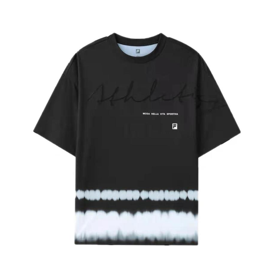 FILA ATHLETICS 渐变潮流针织短袖T恤 男女同款 A11M121108F
