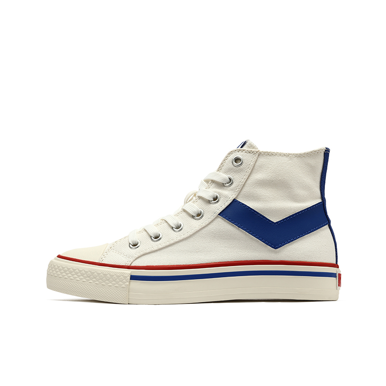 推荐商品：PONY 时尚百搭 潮流经典 舒适轻便 防滑耐磨 运动 帆布鞋 72U1SH42 高帮/鸳鸯/蓝红/白色