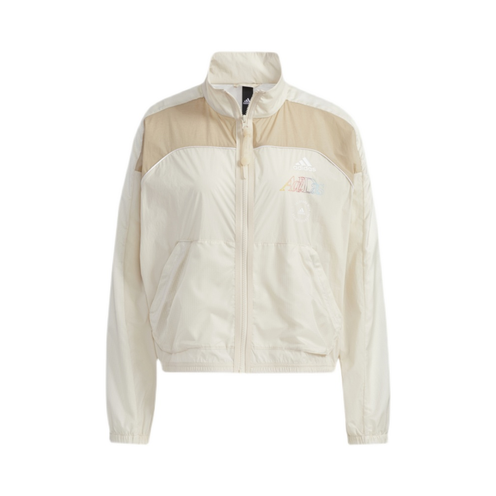 adidas 休闲连帽运动外套立领拉链夹克 HA3639