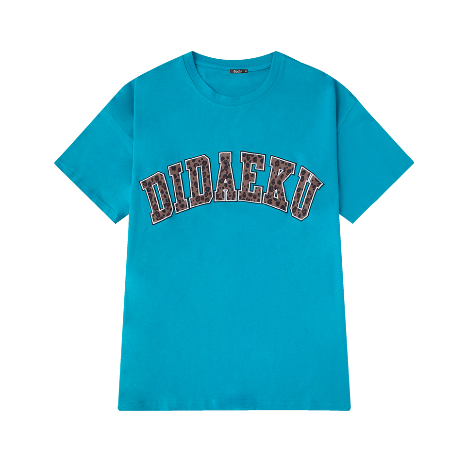 HEYBIG 豹纹印花复古美式短袖T恤 男女同款 CJH197568CYJP