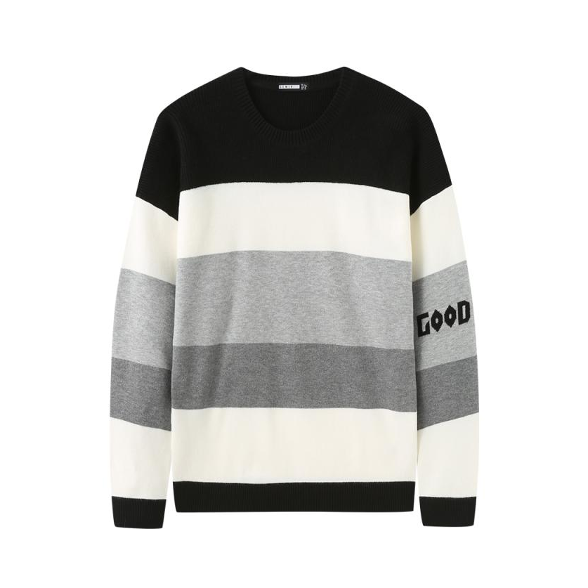 森马 都市时尚撞色圆领毛衫 男女同款 12070071660