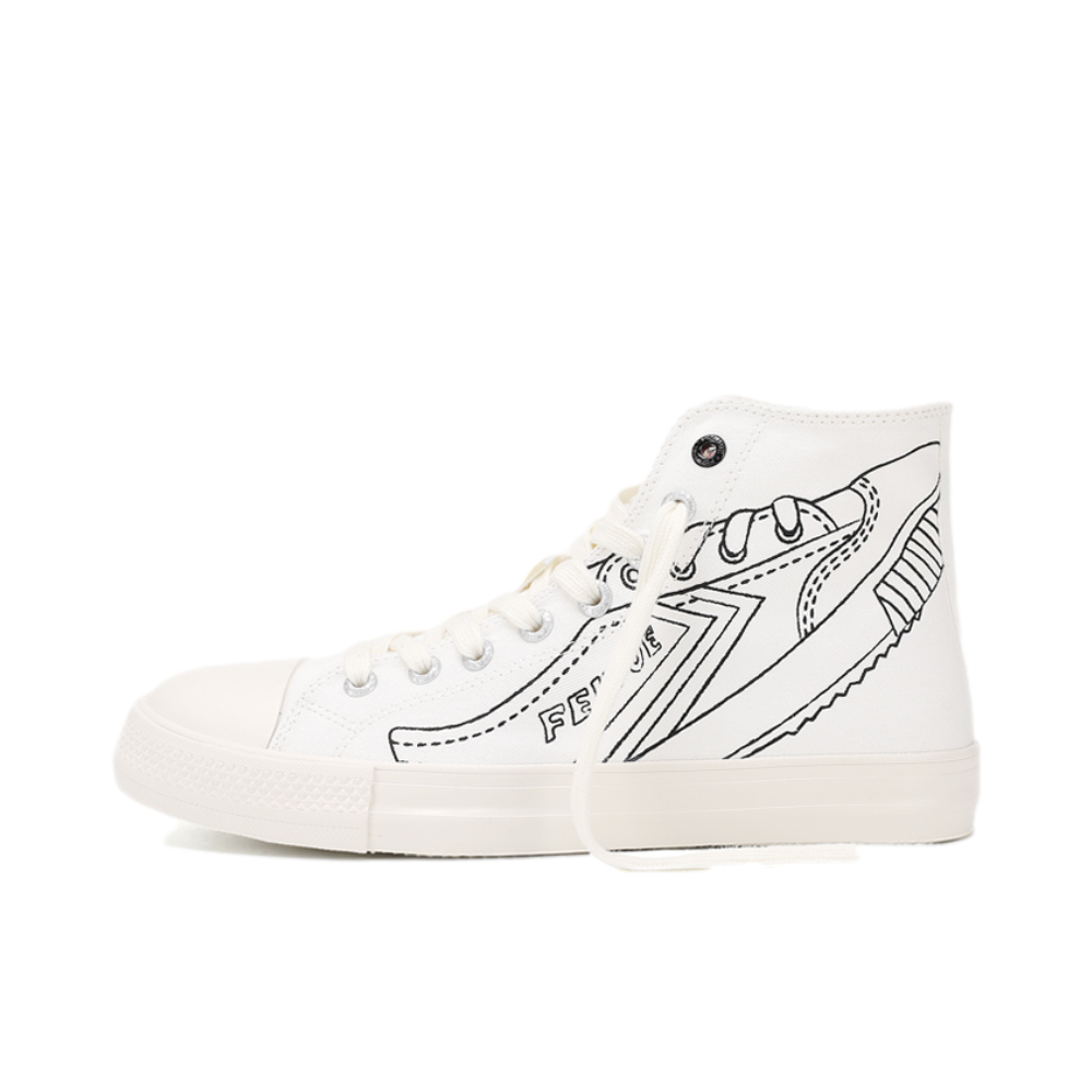推荐商品：Feiyue/飞跃 复古百搭 时尚 帆布鞋 9075 白色