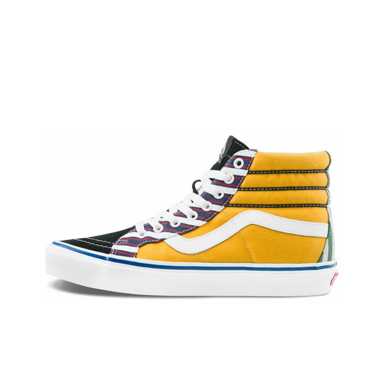 推荐商品：Vans/范斯 SK8-Hi 板鞋 潮流经典拼接复古街头厚底 黑色/白色/黄色/鸳鸯