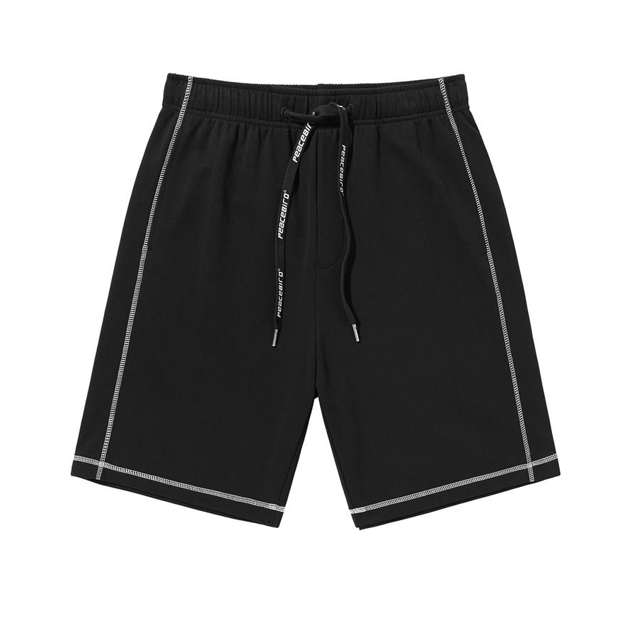 PEACEBIRD 宽松直筒无弹短裤 BWGCB2E01