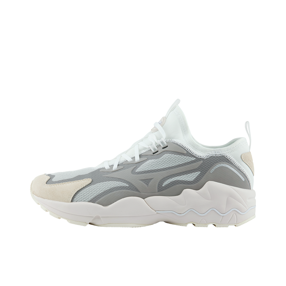 推荐商品：Mizuno/美津浓 Wave Rider 1 网布透气 织物 合成革 耐磨 休闲运动 圆头 跑鞋 灰色/银色