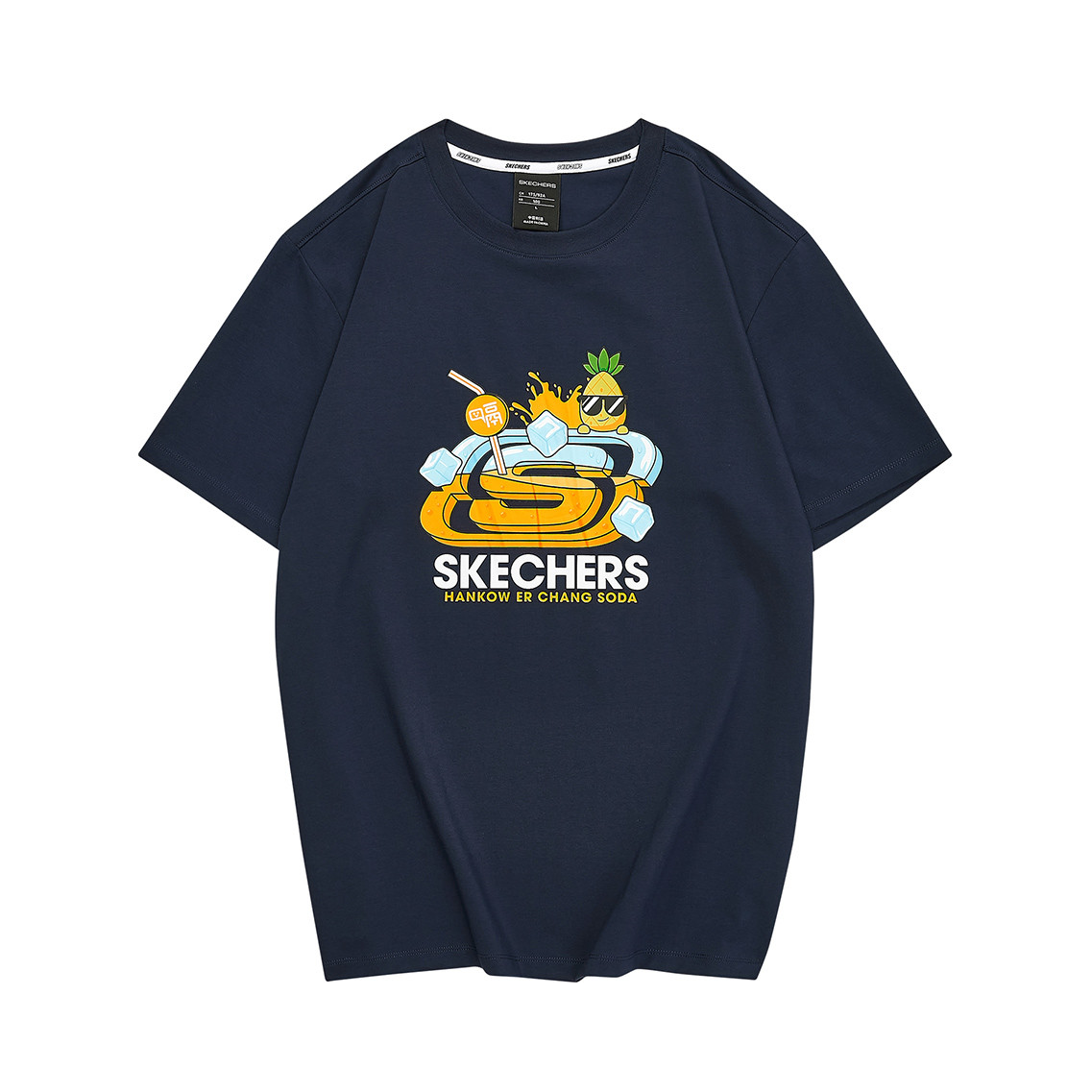 Skechers 休闲运动短袖T恤 男女同款 L221U041