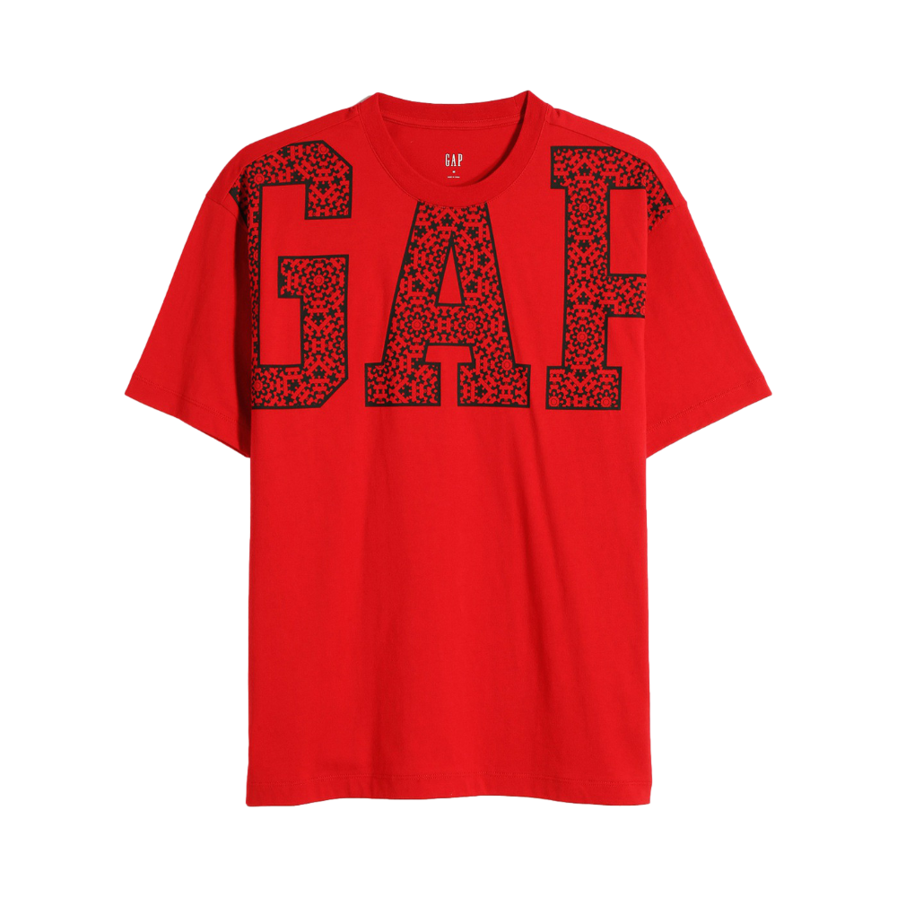 【重磅密织系列】Gap LOGO纯棉短袖T恤 656559